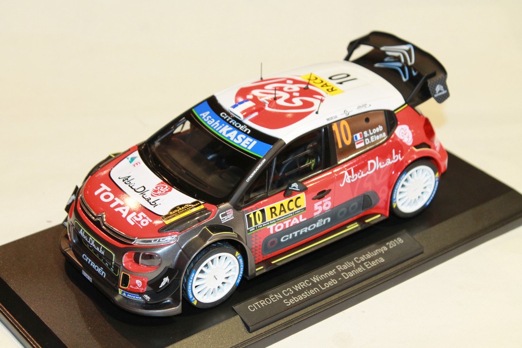 CITROEN C3 WRC SEBASTIEN LOEB RALLY CATALUNYA 2018 NOREV 1/18°