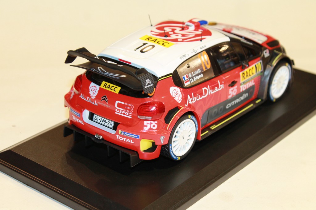 CITROEN C3 WRC SEBASTIEN LOEB RALLY CATALUNYA 2018 NOREV 1/18°