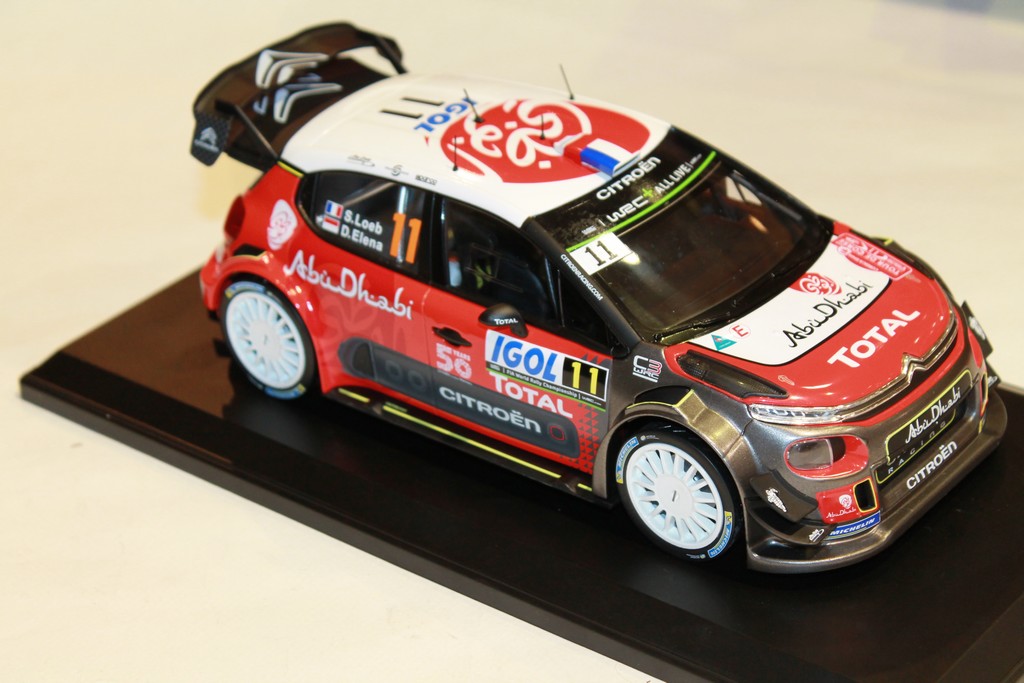 CITROEN C3 WRC SEBASTIEN LOEB RALLY TOUR DE CORSE 2018 NOREV 1/18°