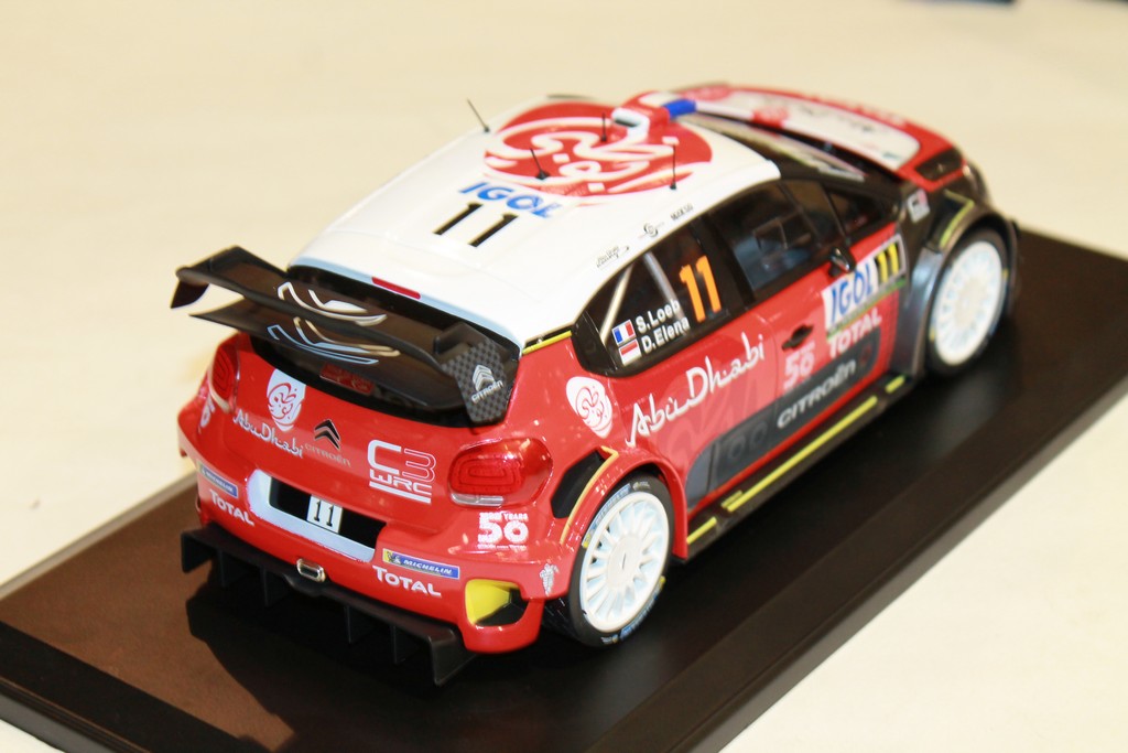 CITROEN C3 WRC SEBASTIEN LOEB RALLY TOUR DE CORSE 2018 NOREV 1/18°