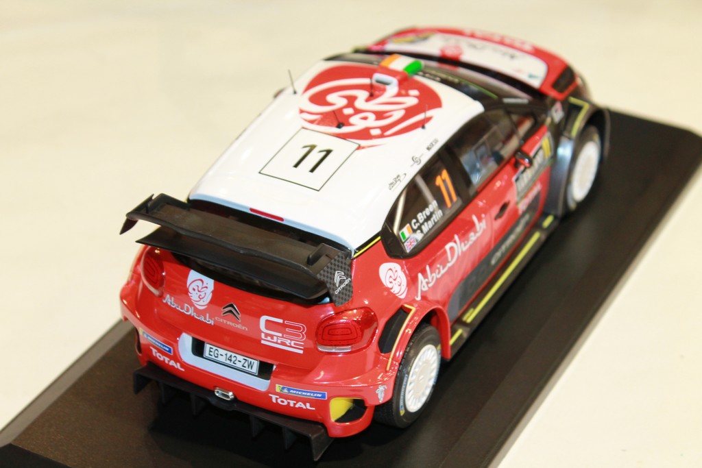 CITROEN C3 WRC RALLY CRAIG BREEN SWEDEN 2018 NOREV 1/18°