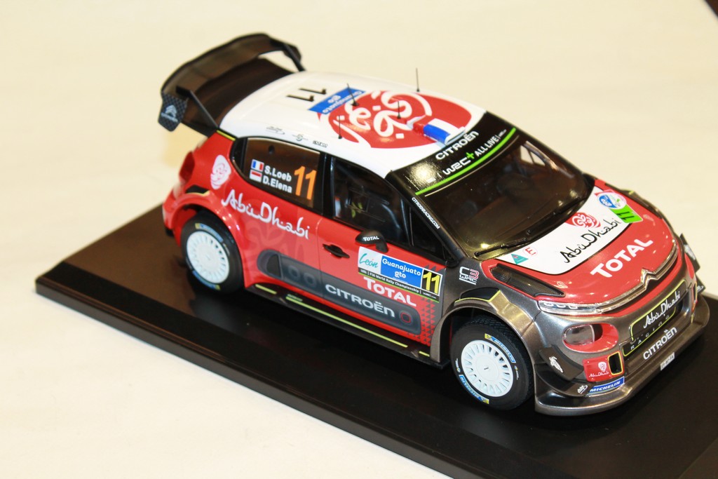 CITROEN C3 WRC RALLY MEXICO SEBASTIEN LOEB 2018 NOREV 1/18°