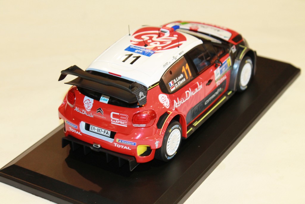 CITROEN C3 WRC RALLY MEXICO SEBASTIEN LOEB 2018 NOREV 1/18°