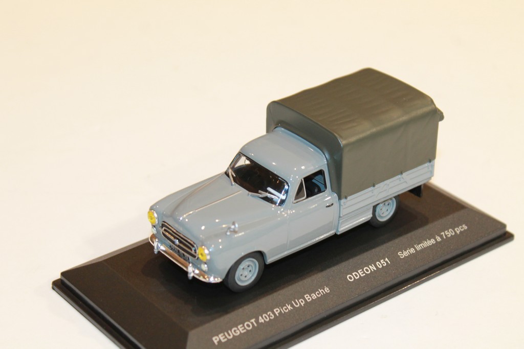 Odeon 1/43 - Peugeot 403 Pick Up Covered Grey