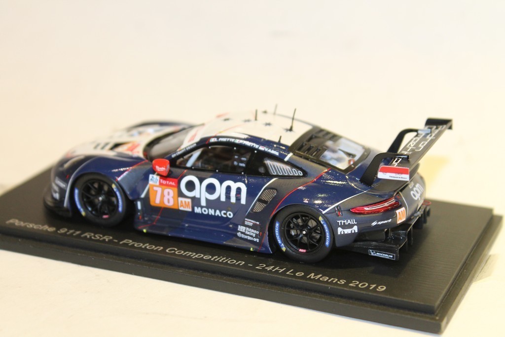 PORSCHE 911 RSR N°78 PROTON COMPETITION 24H LM 2019 SPARK 1/43°