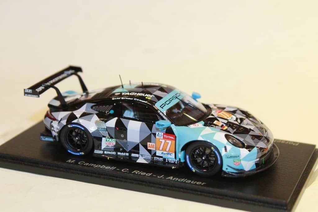 Spark 1:43 Porsche 911 RSR – Dempsey Proton Racing #77, Le Mans 2019 (Neuf Sous Boîte)