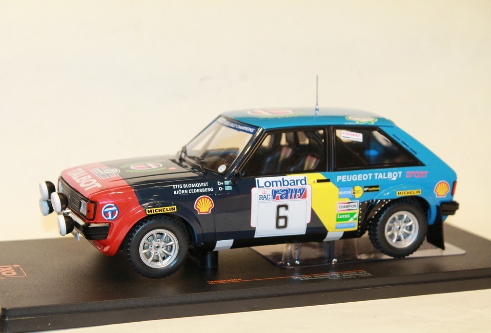 TALBOT SUNBEAM LOTUS N°6 RAC RALLY 1982 IXO 1/18°