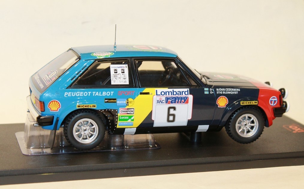 TALBOT SUNBEAM LOTUS N°6 RAC RALLY 1982 IXO 1/18°