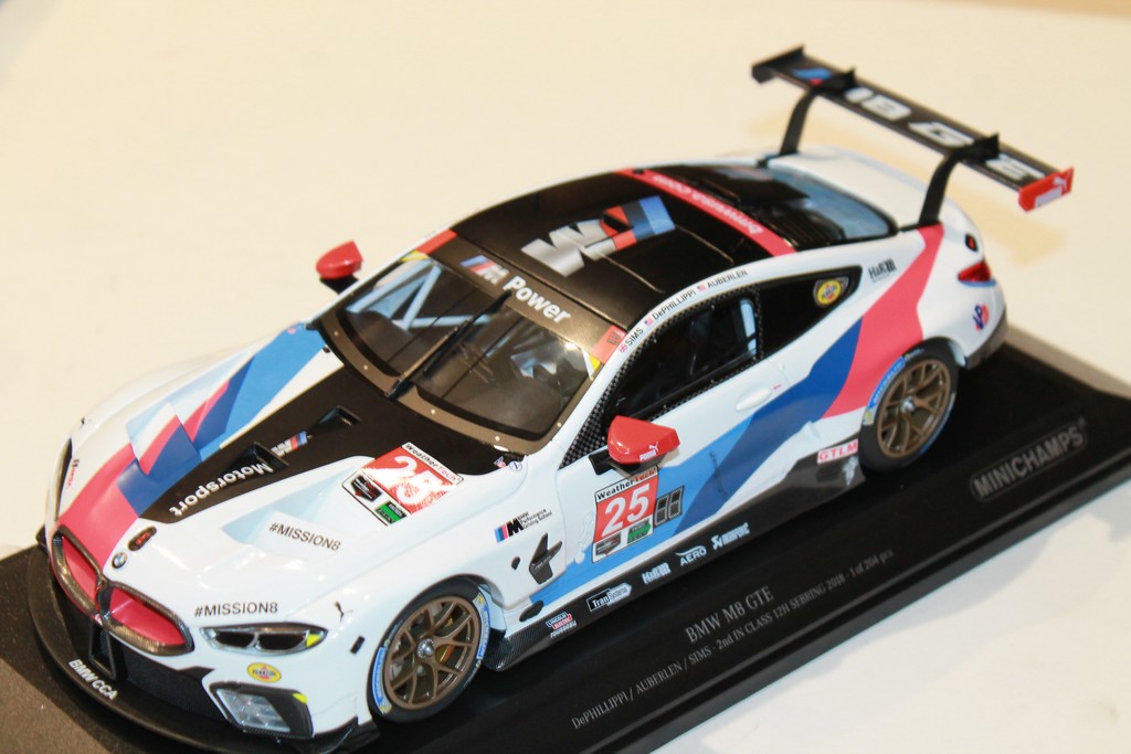 BMW M8 GTE N°25 2ND IN CLASS 12H SEBRING 2018 MINICHAMPS 1/18°