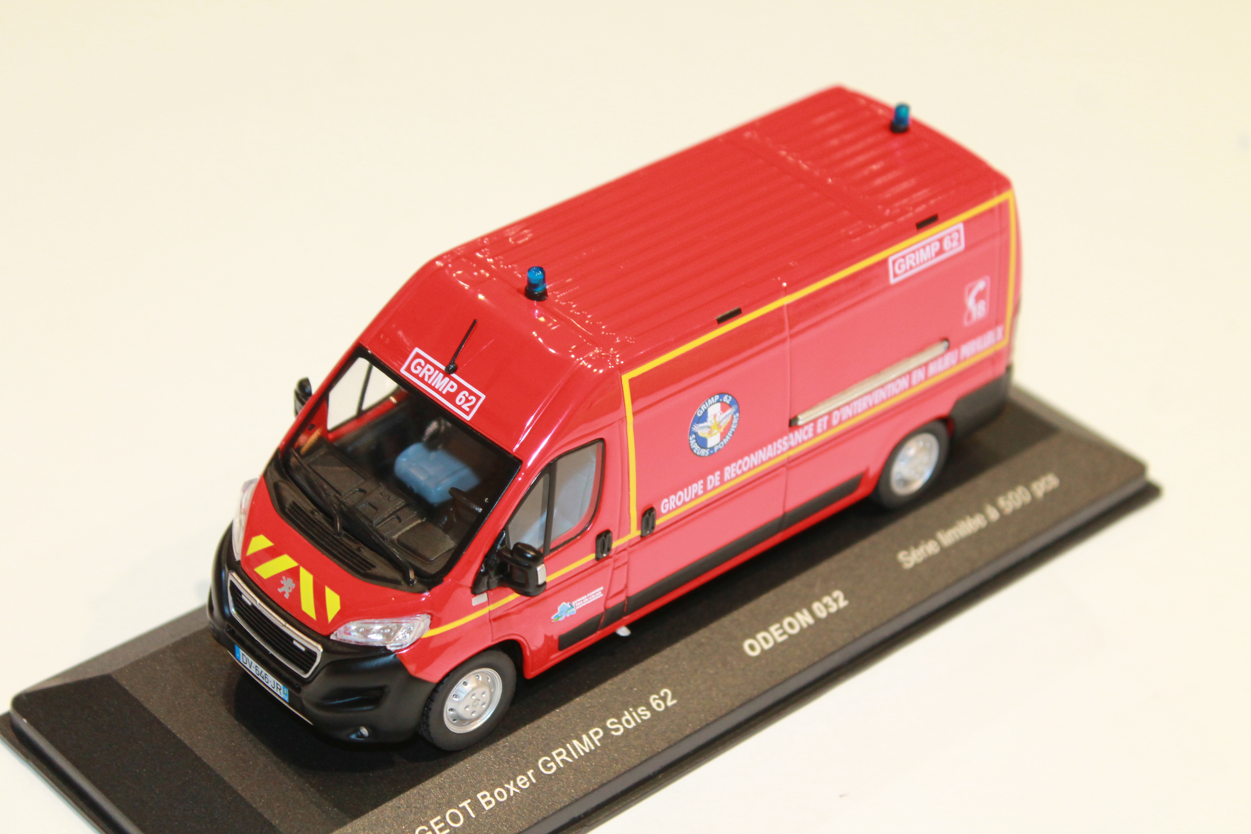 Odeon 032 Peugeot Boxer Sofort Sdis 62 Kein Calais Feuerwehr 1/43
