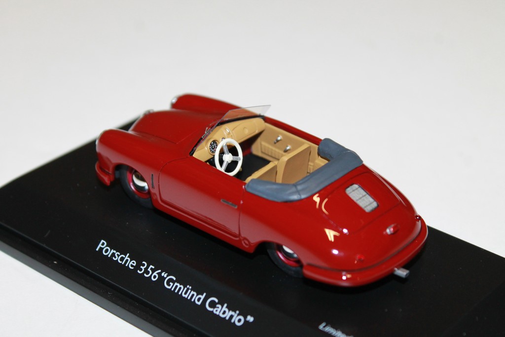 PORSCHE 356 "GMUND CABRIO" ROUGE SCHUCO 1/43°