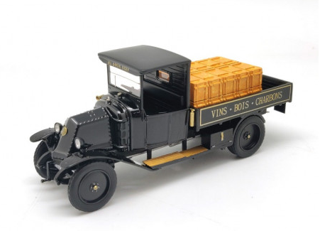 RENAULT MY 1924 "AU PETIT NOIR - VINS,BOIS ET CHARBONS" AVEC CAISSES DE VINS PERFEX 1/43°