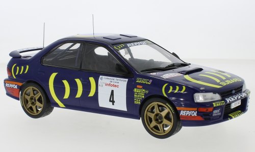 SUBARU IMPREZA 555 N°4 RALLYE TDC 1995 IXO 1/18°