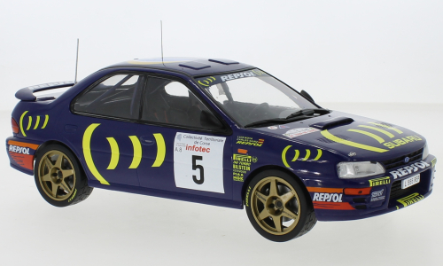 SUBARU IMPREZA 555 N°5  RALLYE CATALUNYA 1995 IXO 1/18°