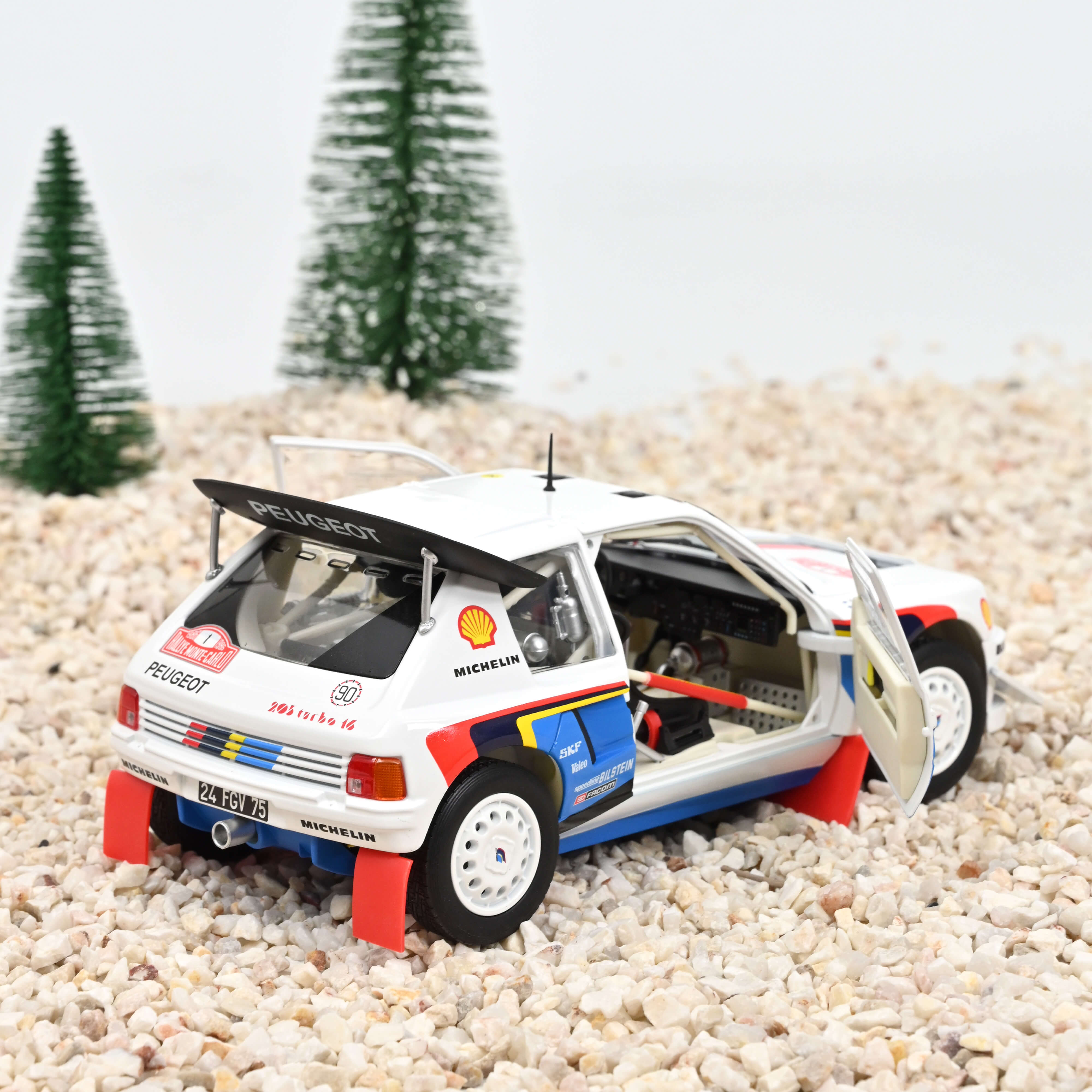 PEUGEOT 205 T16 N°1 RALLYE MONTE-CARLO 1986 NOREV 1/18°