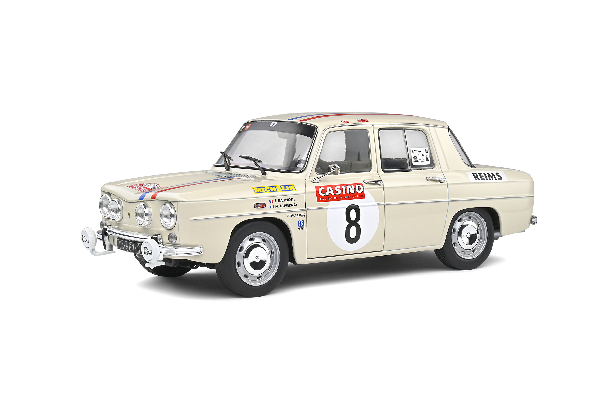 RENAULT R8 GORDINI 1300 MONTE CARLO HISTORIQUE 2014 RAGNOTTI SOLIDO 1/18°