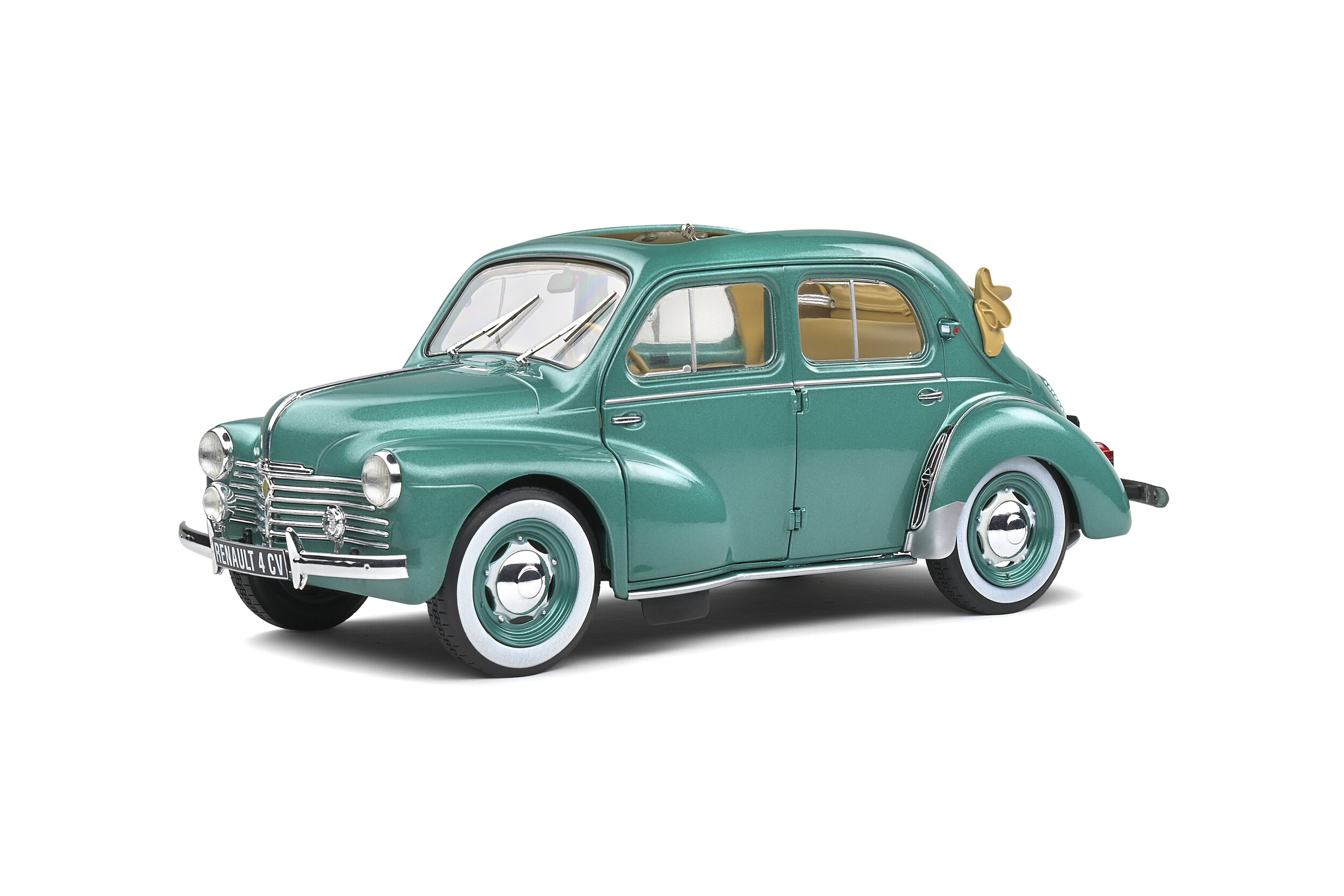 RENAULT 4CV DECOUVRABLE VERTE 1951 SOLIDO 1/18°