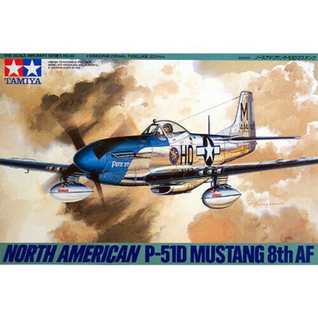 P51D MUSTANG NORTH AMERICAN TAMIYA 1/48°