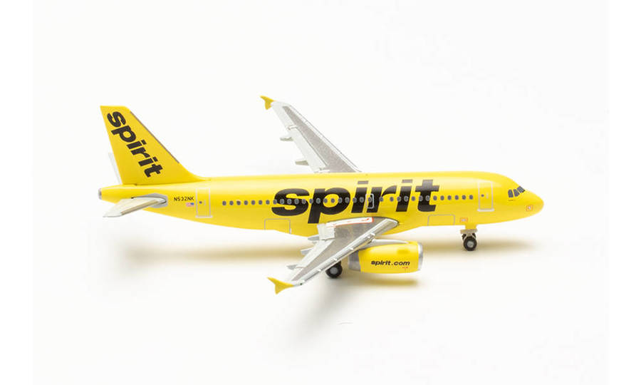 AIRBUS A319 SPIRIT AIRLINES HERPA 1/500°
