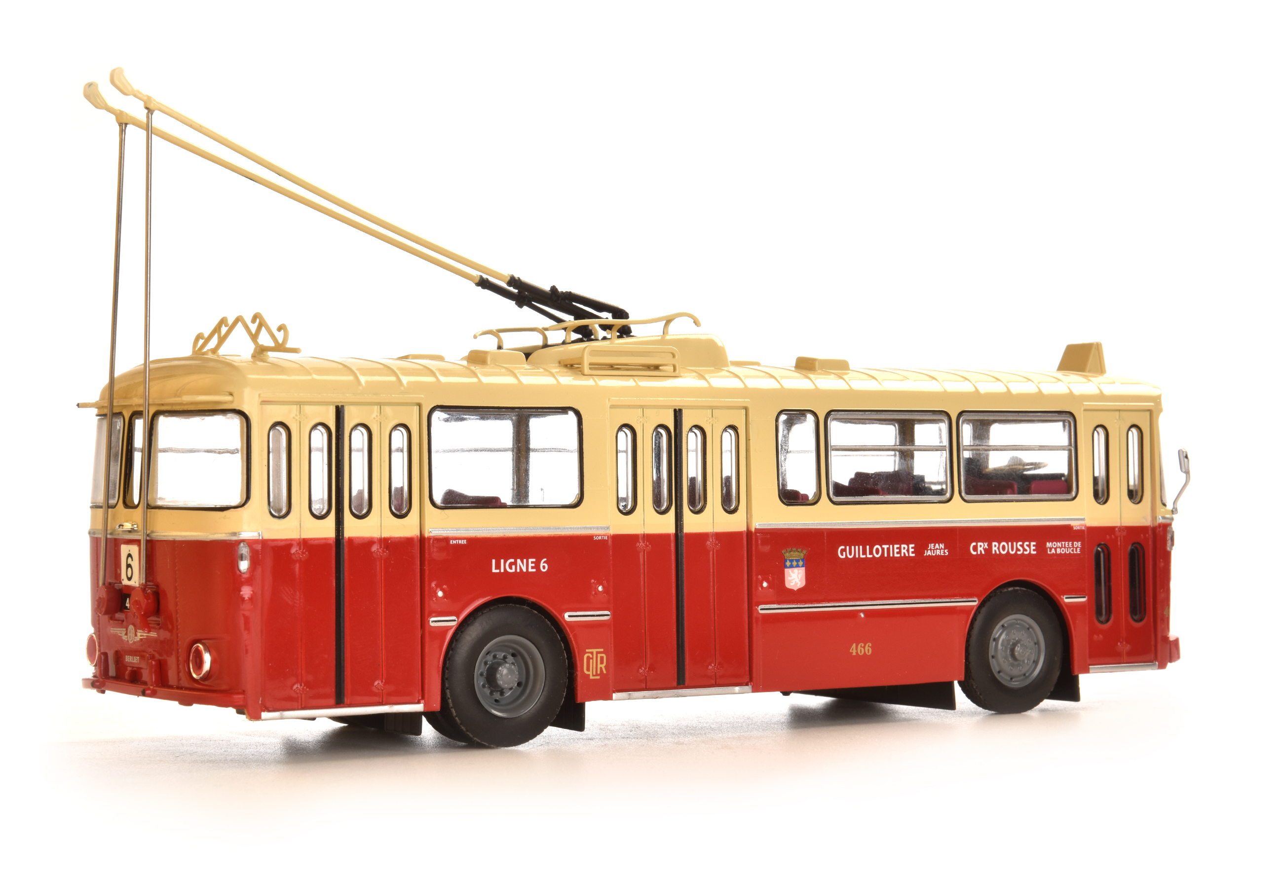 BERLIET VBH-85 TROLLEYBUS LYON "LIGNE 6" 1963 MINIATURES LYON 1/43°