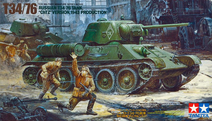 RUSSIAN T34/76 TANK "ChTZ" 1943 PRODUCTION  -  Tamiya 1/35