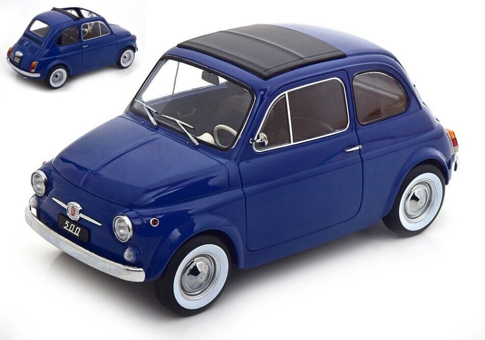 FIAT 500 F BLEU MARINE 1968 KKSCALE 1/12°